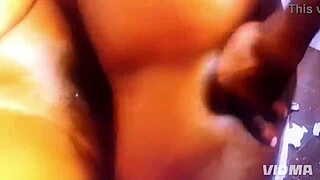 hey, watch this ebony slut get gangbanged by her roommate with big cocks?