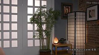 masseuse enjoys anal strap-on fucking