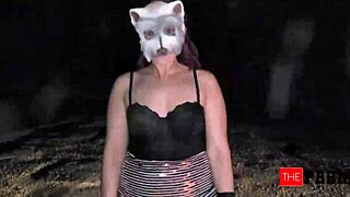 Thefarmer finds a thick sexy bitch roaming around at night!