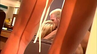 Nicole Touches Herself While Watching Brittney Get Licked By Blond Rockman.