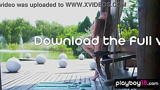 Gloria Sol Strips Naked Outdoor!