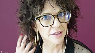 storytime part 2 with mature milf solo in glasses