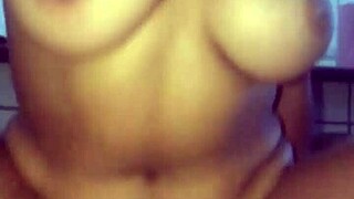 Old Wife Enjoys Sitting Comfortably on the Couch