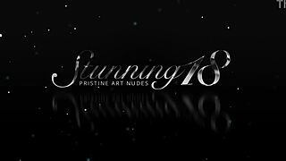 Tiny Blonde Teen Eva Lani Teasing Her Tight Wet Cunt with Fingers