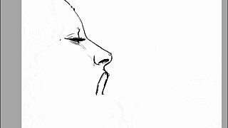 Watch this suggestive FFM threesome drawing unfold