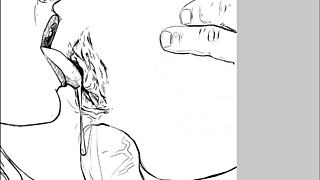 Watch this suggestive FFM threesome drawing unfold