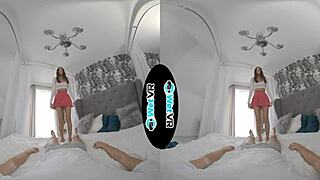 in the WETVR HOSTEL, this BRUNETTE PICKS UP a guy for a DREAM HOOK UP