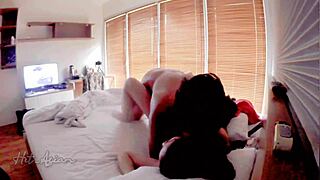 Pretty asian friend wife fucked hard doggystyle