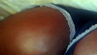 ebony milf bends over for doggy