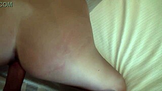 Kelly Surfer rides cock in stockings and fishnets on her bed! She licks asshole wildly.