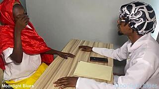 Ebony Petite 18+ Student Seduces Teacher With Intense Moaning Before Christmas Vacation