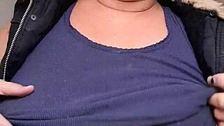 tit ia shares a personal video with allan, showcasing her mature blonde curves and big natural tits