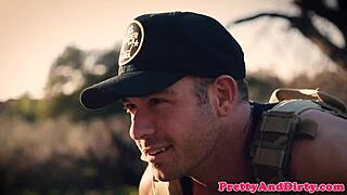 glamcore babe rides border officer's cock hard in office