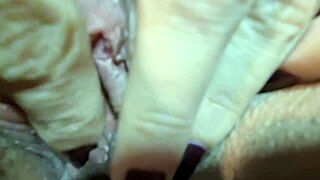 curvy solo pampering saggy tits to orgasm