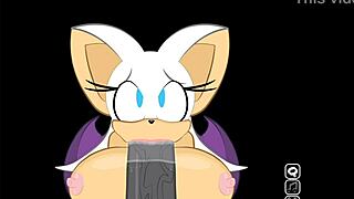 Rouge ne more odoliti, da prekine Shadowa in sugestivno roča tisti velik kurac v igri