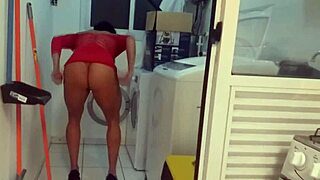 Boss fucks employee with big cock in hidden camera. Latina amateur action.