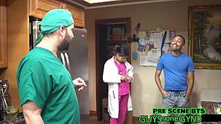 Angel Ramiraz in roleplay as patient getting humiliated in hospital with gloves and latex