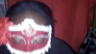 She's sucking big dick sloppy while twerking her ass.