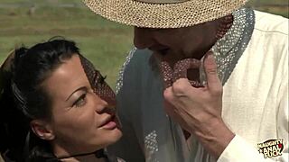 Sandra Romain Learns To ANAL RIDE A COCK In The Outdoors!