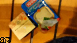 Spreading Cheese And Sucking It