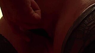 blonde fatty milf sucks cock in bondage