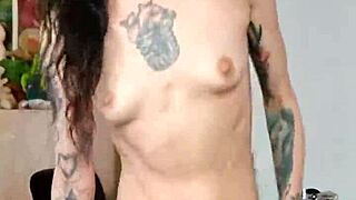 Tall skinny girl intensely rides cock to squirting orgasm in pov