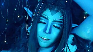 She dances beautifully on webcam for her avatar fans.