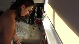 I oil my stunning natural tits