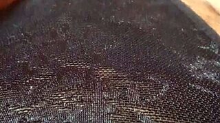 gretala flashes her pregnant body in transparent thong