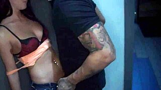 Pale teen blows cash machine in extreme domination