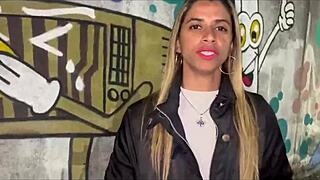 Wife Gives Blowjob To Husband Friend On Beach