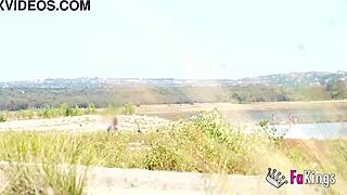 briseida myers feels so horny in the swamp, craving nudism and a quick fuck