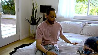 tiny teen 18+ blonde seduces her friend for his fat dick and ride it hard - lola fae donny sins