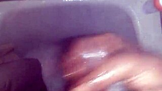 Jerking My Dick In Shower With Cum And Monster Big Black Cock