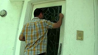 Does the milf blonde suck ass before getting fucked?