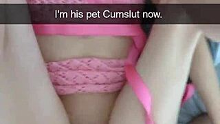 richelle rose turned into a pet cumslut on snapchat 😈
