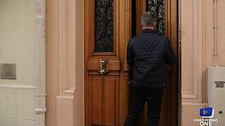 diane sexy brunette gets fucked by two excited fetishists in group action