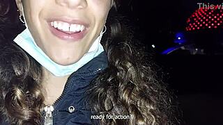 Foda pública com latina no planetário de Buenos Aires