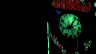 vintage british secretary in dark lantern london office