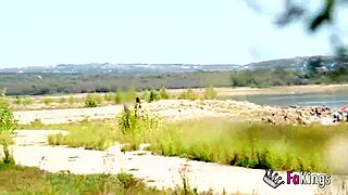 briseida myers feels so horny in the swamp, craving nudism and a quick fuck