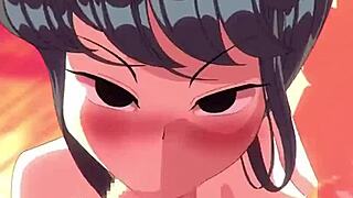 Komi San's Big Tits Blowjob! Horny and Swallowing Cumshot!