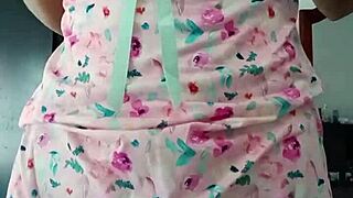 Look at my innocent colleague modeling in sexy pink pajamas