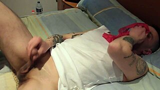 i jerk off with my wife's panties then she sucks my cock