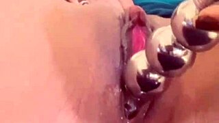 bom dia couple uses toys and dildo for interracial masturbation with european natural tits orgasm