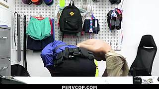 Officer Punishes Shoplifter Teen With Hardcore Domination