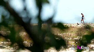 briseida myers feels so horny in the swamp, craving nudism and a quick fuck