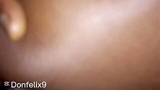 Petite black teen takes it hard and fast in a surprising ebony quickie