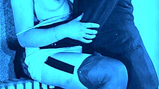 vintage british secretary in dark lantern london office