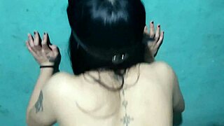 skinny girlfriend enjoys close homemade couple moments