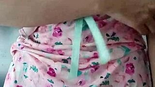 Look at my innocent colleague modeling in sexy pink pajamas